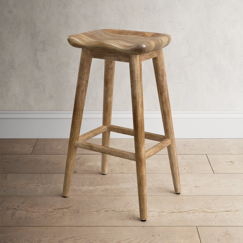 Birch Lane™ Gretchen Solid Wood Bar Stool Wayfair